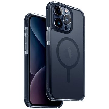 UNIQ COMBAT RUGGED PROTECTIVE CASE WITH 3-TIER IMPACT PROTECTION FOR IPHONE 15 PRO MAX | SMOKE BLUE